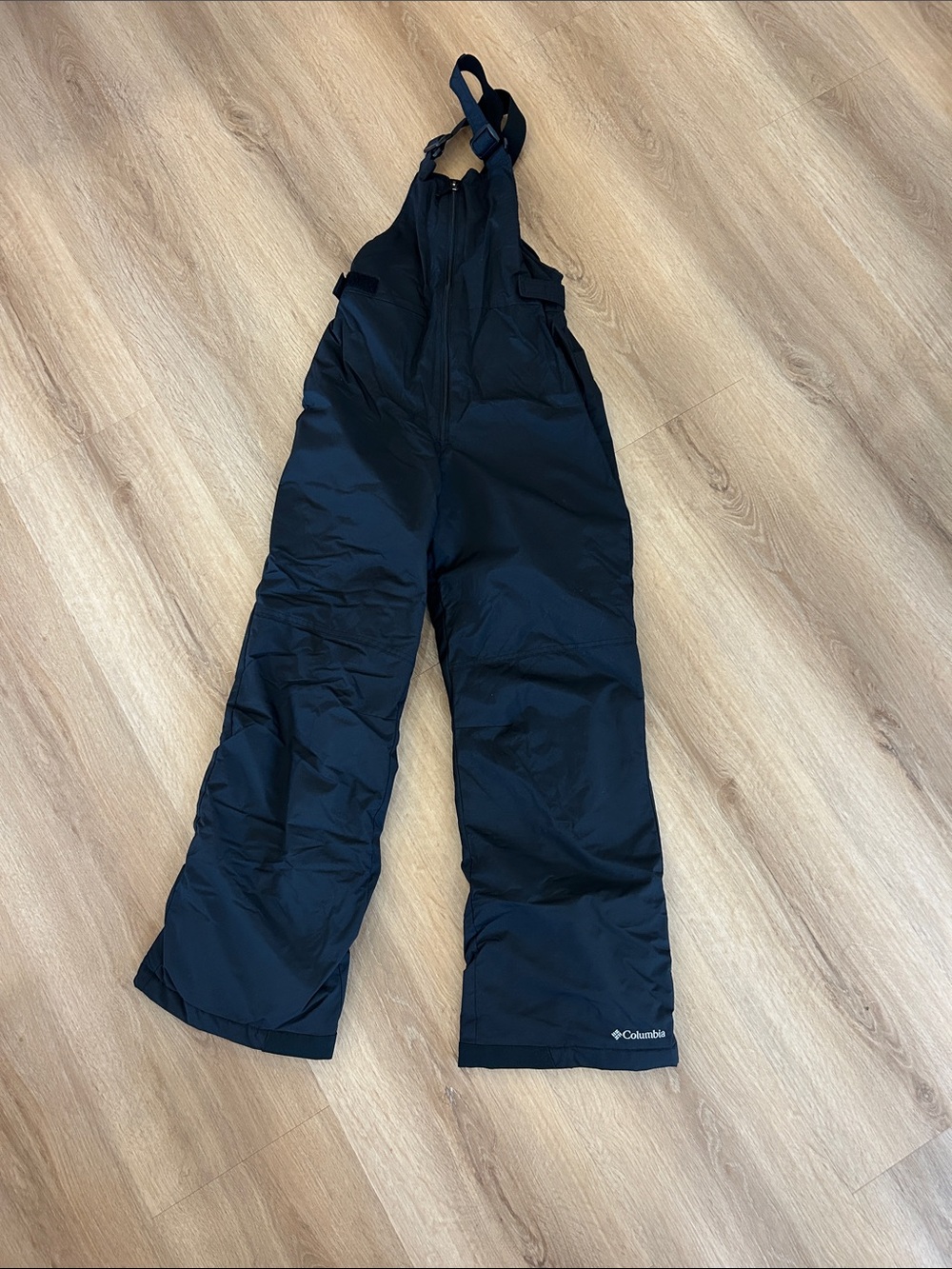 Columbia youth Black Insulated Snow Overalls